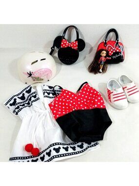 18" Doll Clothes Accessories Lot of 24 includes 8 iLy Disney items Olaf Minnie M
